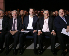 O governador Carlos Massa Ratinho Junior particiou nesta segunda-feira (21) do evento de premiação do Concurso Agrinho 2019. Promovido pela Federação da Agricultura do Paraná (Faep), com a parceria do Governo do Estado, o programa envolve, todo ano, aproximadamente 800 mil alunos e mais de 50 mil professores. Pinhais,21/10/2019 Foto:Jaelson Lucas / AEN