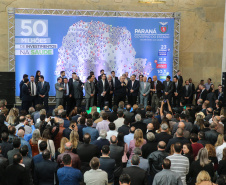 O governador Carlos Massa Ratinho Junior anuncia nesta segunda-feira (21) a liberação de R$ 50 milhões para ações da área da saúde.   Curitiba, 21/10/2019 - Foto: Geraldo Bubniak/AEN