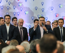 O governador Carlos Massa Ratinho Junior anuncia nesta segunda-feira (21) a liberação de R$ 50 milhões para ações da área da saúde.   Curitiba, 21/10/2019 - Foto: Geraldo Bubniak/AEN