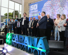 O governador Carlos Massa Ratinho Junior anuncia nesta segunda-feira (21) a liberação de R$ 50 milhões para ações da área da saúde.   Curitiba, 21/10/2019 - Foto: Geraldo Bubniak/AEN