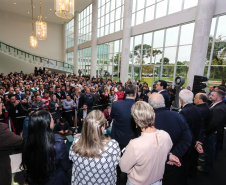 O governador Carlos Massa Ratinho Junior anuncia nesta segunda-feira (21) a liberação de R$ 50 milhões para ações da área da saúde.   Curitiba, 21/10/2019 - Foto: Geraldo Bubniak/AEN