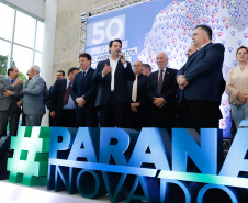 O governador Carlos Massa Ratinho Junior anuncia nesta segunda-feira (21) a liberação de R$ 50 milhões para ações da área da saúde. Curitiba, 21/10/2019 