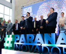 O governador Carlos Massa Ratinho Junior anuncia nesta segunda-feira (21) a liberação de R$ 50 milhões para ações da área da saúde. Curitiba, 21/10/2019 