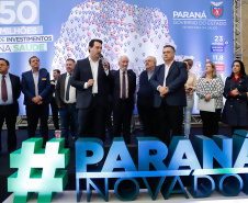 O governador Carlos Massa Ratinho Junior anuncia nesta segunda-feira (21) a liberação de R$ 50 milhões para ações da área da saúde. Curitiba, 21/10/2019 