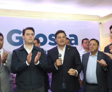 O governador Carlos Massa Ratinho Junior, acompanhado do prefeito Marcelo Rangel, do vice-governador Darci Piana e de diversas autoridades, assinou o decreto que transfere temporariamente a sede do governo estadual para o município. A iniciativa coincide com a Feira Paraná, que acontece de 18 a 27 de outubro. Foto:Jaelson Lucas / AEN