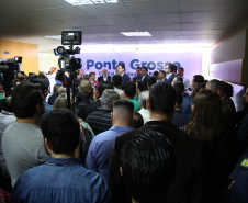O governador Carlos Massa Ratinho Junior, acompanhado do prefeito Marcelo Rangel, do vice-governador Darci Piana e de diversas autoridades, assinou o decreto que transfere temporariamente a sede do governo estadual para o município. A iniciativa coincide com a Feira Paraná, que acontece de 18 a 27 de outubro. Foto:Jaelson Lucas / AEN