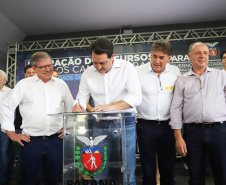 Nesta quinta-feira (24), dentro das atividades da transferência da sede do Governo do Estado para Ponta Grossa, o governador Carlos Massa Ratinho Junior anunciou as primeiras cidades que receberão condomínios para idosos.Foto: Arnaldo Alves / AEN.