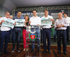 Nesta quinta-feira (24), dentro das atividades da transferência da sede do Governo do Estado para Ponta Grossa, o governador Carlos Massa Ratinho Junior anunciou as primeiras cidades que receberão condomínios para idosos.Foto: Arnaldo Alves / AEN.