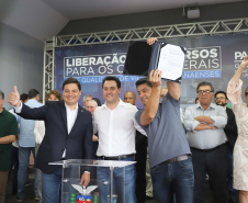 Nesta quinta-feira (24), dentro das atividades da transferência da sede do Governo do Estado para Ponta Grossa, o governador Carlos Massa Ratinho Junior anunciou as primeiras cidades que receberão condomínios para idosos