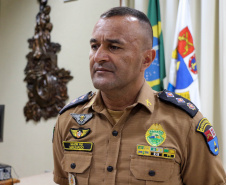 Curitiba, 24 de Outubro de 2019. 4º Seminário do BPRv. Foto: Maj QOPM Marcio Antonio Machado Pereira, Subcomandante do BPRv. 