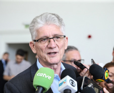 O governador Carlos Massa Ratinho Junior e a presidente do IBGE (Instituto Brasileiro de Geografia e Estatística), Susana Cordeiro Guerra, divulgam nesta sexta-feira (25), no Palácio Iguaçu, os números do Censo Agropecuário 2017.  Na foto  o secretário da Agricultura e do Abastecimento do Paraná, Norberto Ortigara. Curitiba, 25/10/2019 - Foto: Geraldo Bubniak/AEN