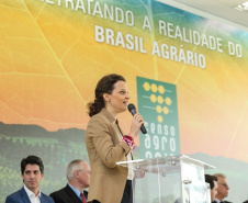 O governador Carlos Massa Ratinho Junior e a presidente do IBGE (Instituto Brasileiro de Geografia e Estatística), Susana Cordeiro Guerra, divulgam nesta sexta-feira (25), no Palácio Iguaçu, os números do Censo Agropecuário 2017.  Curitiba, 25/10/2019 - Foto: Geraldo Bubniak/AEN