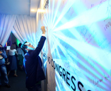 Governador Carlos Massa Ratinho Junior participa em Foz do Iguaçu, do Congresso Empresárial Paranaense. Foz do Iguaçu,25/10/2019 Foto:Jaelson Lucas / AEN