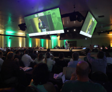 Governador Carlos Massa Ratinho Junior participa em Foz do Iguaçu, do Congresso Empresárial Paranaense. Foz do Iguaçu,25/10/2019 Foto:Jaelson Lucas / AEN