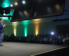 Governador Carlos Massa Ratinho Junior participa em Foz do Iguaçu, do Congresso Empresárial Paranaense. Foz do Iguaçu,25/10/2019 Foto:Jaelson Lucas / AEN
