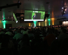 Governador Carlos Massa Ratinho Junior participa em Foz do Iguaçu, do Congresso Empresárial Paranaense. Foz do Iguaçu,25/10/2019 Foto:Jaelson Lucas / AEN