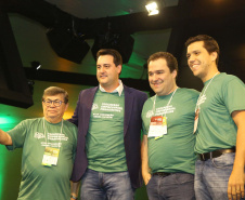 Governador Carlos Massa Ratinho Junior participa em Foz do Iguaçu, do Congresso Empresárial Paranaense. Foz do Iguaçu,25/10/2019 Foto:Jaelson Lucas / AEN