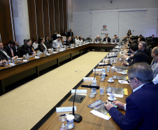Governador Carlos Massa Ratinho Junior participa da reunião de secretários. Curitiba,29/10/2019 Foto:Jaelson Lucas / AEN