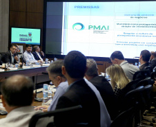 Governador Carlos Massa Ratinho Junior participa da reunião de secretários. Curitiba,29/10/2019 Foto:Jaelson Lucas / AEN
