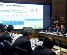 Governador Carlos Massa Ratinho Junior participa da reunião de secretários. Curitiba,29/10/2019 Foto:Jaelson Lucas / AEN