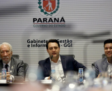 Governador Carlos Massa Ratinho Junior participa da reunião de secretários. Curitiba,29/10/2019 Foto:Jaelson Lucas / AEN
