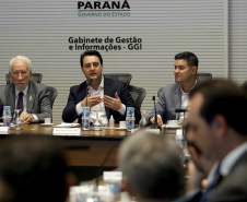 Governador Carlos Massa Ratinho Junior participa da reunião de secretários. Curitiba,29/10/2019 Foto:Jaelson Lucas / AEN