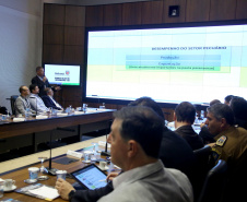 Governador Carlos Massa Ratinho Junior participa da reunião de secretários. Curitiba,29/10/2019 Foto:Jaelson Lucas / AEN