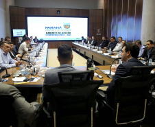 Governador Carlos Massa Ratinho Junior participa da reunião de secretários. Curitiba,29/10/2019 Foto:Jaelson Lucas / AEN