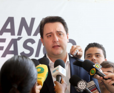 O governador Carlos Massa Ratinho Junior e o presidente da Copel, Daniel Slaviero, lançam nesta terça-feira (29) o Programa Paraná Trifásico, em Curitiba