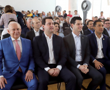 O governador Carlos Massa Ratinho Junior e o presidente da Copel, Daniel Slaviero, lançam nesta terça-feira (29) o Programa Paraná Trifásico, em Curitiba