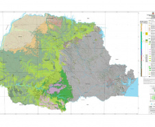 O Serviço Geológico do Brasil completou nesta terça-feira (29) 50 anos de atividades que foram comemorados no Paraná, em solenidade conjunta entre o Núcleo de Apoio Técnico de Curitiba e o Instituto de Terras, Cartografia e Geologia (ITCG). O Instituto apresentou os resultados do Mapeamento Geológico do Grupo Serra Geral no Paraná. Foto: Divulgação/SEDEST