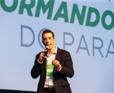 Secretário de Estado da EducaçãoRenato Feder  participa nesta quinta-feira (31),  do encontro de capacitação Governo 5.0 no Hotel Rafain Palace & Convention, em Foz do Iguaçu. Foz do Iguaçu, 31/10/2019 -  Foto: Geraldo Bubniak/AEN