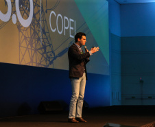 Daniel Pimentel, da Copel participa nesta quinta-feira (31),  do encontro de capacitação Governo 5.0 no Hotel Rafain Palace & Convention, em Foz do Iguaçu. Foz do Iguaçu, 31/10/2019 -  Foto: Geraldo Bubniak/AEN
