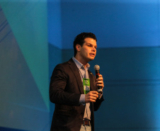 Daniel Pimentel, da Copel participa nesta quinta-feira (31),  do encontro de capacitação Governo 5.0 no Hotel Rafain Palace & Convention, em Foz do Iguaçu. Foz do Iguaçu, 31/10/2019 -  Foto: Geraldo Bubniak/AEN
