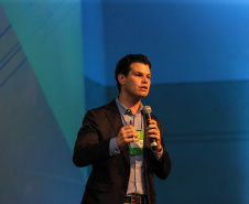 Daniel Pimentel, da Copel participa nesta quinta-feira (31),  do encontro de capacitação Governo 5.0 no Hotel Rafain Palace & Convention, em Foz do Iguaçu. Foz do Iguaçu, 31/10/2019 -  Foto: Geraldo Bubniak/AEN