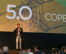 Daniel Pimentel, da Copel participa nesta quinta-feira (31),  do encontro de capacitação Governo 5.0 no Hotel Rafain Palace & Convention, em Foz do Iguaçu. Foz do Iguaçu, 31/10/2019 -  Foto: Geraldo Bubniak/AEN