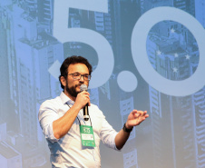 Heraldo Neves, Diretor da Fomento Paraná participa nesta quinta-feira (31),  do encontro de capacitação Governo 5.0 no Hotel Rafain Palace & Convention, em Foz do Iguaçu. Foz do Iguaçu, 31/10/2019 -  Foto: Geraldo Bubniak/AEN