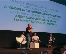 Secretário De Estado Da Secretaria De Desenvolvimento Urbano João Carlos Ortega    participa nesta quinta-feira (31),  do encontro de capacitação Governo 5.0 no Hotel Rafain Palace & Convention, em Foz do Iguaçu. Foz do Iguaçu, 31/10/2019 -  Foto: Geraldo Bubniak/AEN