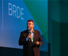 Wilson Bley,  Diretor BRDE  participa nesta quinta-feira (31),  do encontro de capacitação Governo 5.0 no Hotel Rafain Palace & Convention, em Foz do Iguaçu. Foz do Iguaçu, 31/10/2019 -  Foto: Geraldo Bubniak/AEN