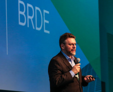 Wilson Bley,  Diretor BRDE  participa nesta quinta-feira (31),  do encontro de capacitação Governo 5.0 no Hotel Rafain Palace & Convention, em Foz do Iguaçu. Foz do Iguaçu, 31/10/2019 -  Foto: Geraldo Bubniak/AEN