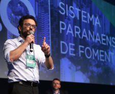 Heraldo Neves, Diretor da Fomento Paraná participa nesta quinta-feira (31),  do encontro de capacitação Governo 5.0 no Hotel Rafain Palace & Convention, em Foz do Iguaçu. Foz do Iguaçu, 31/10/2019 -  Foto: José Fernando Ogura/AEN