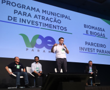Eduardo Bekin, da Paraná Invest participa nesta quinta-feira (31),  do encontro de capacitação Governo 5.0 no Hotel Rafain Palace & Convention, em Foz do Iguaçu. Foz do Iguaçu, 31/10/2019 -  Foto: José Fernando Ogura/AEN