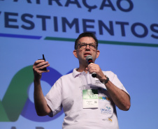 Eduardo Bekin, da Paraná Invest participa nesta quinta-feira (31),  do encontro de capacitação Governo 5.0 no Hotel Rafain Palace & Convention, em Foz do Iguaçu. Foz do Iguaçu, 31/10/2019 -  Foto: José Fernando Ogura/AEN