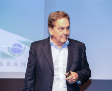 Economista Paulo Rabello, participa nesta quinta-feira (31),  do encontro de capacitação Governo 5.0 no Hotel Rafain Palace & Convention, em Foz do Iguaçu. Foz do Iguaçu, 31/10/2019 -  Foto: Geraldo Bubniak/AEN