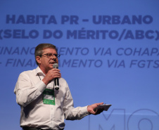 O diretor-presidente da Cohapar - Jorge Lange participa nesta sexta-feira (01),  do encontro de capacitação Governo 5.0 no Hotel Rafain Palace & Convention, em Foz do Iguaçu. Foz do Iguaçu, 01/11/2019 -  Foto: José Fernando Ogura/AEN