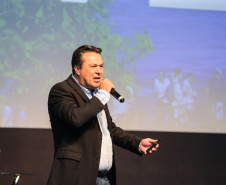 O secretário do Desenvolvimento Sustentável e do Turismo, Márcio Nunes participa nesta sexta-feira (01),  do encontro de capacitação Governo 5.0 no Hotel Rafain Palace & Convention, em Foz do Iguaçu. Foz do Iguaçu, 01/11/2019 -  Foto: Geraldo Bubniak/AEN
