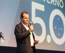 O superintendente de Ciência, Tecnologia e Ensino Superior Aldo Bonna, participa nesta sexta-feira (01),  do encontro de capacitação Governo 5.0 no Hotel Rafain Palace & Convention, em Foz do Iguaçu. Foz do Iguaçu, 01/11/2019 -  Foto: Geraldo Bubniak/AEN
