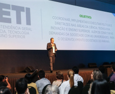 O superintendente de Ciência, Tecnologia e Ensino Superior Aldo Bonna, participa nesta sexta-feira (01),  do encontro de capacitação Governo 5.0 no Hotel Rafain Palace & Convention, em Foz do Iguaçu. Foz do Iguaçu, 01/11/2019 -  Foto: Geraldo Bubniak/AEN