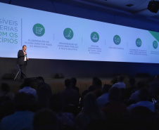 O superintendente de Ciência, Tecnologia e Ensino Superior Aldo Bonna, participa nesta sexta-feira (01), do encontro de capacitação Governo 5.0 no Hotel Rafain Palace & Convention, em Foz do Iguaçu. Foz do Iguaçu, 01/11/2019 - Foto: José Fernando Ogura/AEN