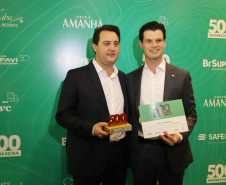 O governador Carlos Massa Ratinho Junior participa do evento de premiação das 500 maiores empresas do Sul. Foto: José Fernando Ogura/AEN